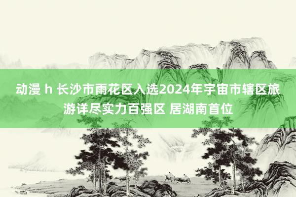 动漫 h 长沙市雨花区入选2024年宇宙市辖区旅游详尽实力百强区 居湖南首位