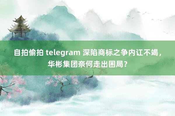 自拍偷拍 telegram 深陷商标之争内讧不竭，华彬集团奈何走出困局？