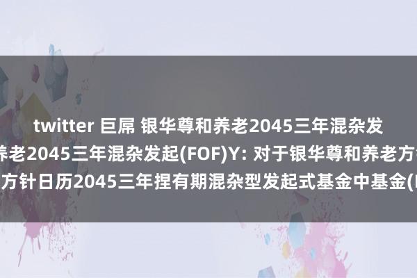 twitter 巨屌 银华尊和养老2045三年混杂发起(FOF)A，银华尊和养老2045三年混杂发起(FOF)Y: 对于银华尊和养老方针日历2045三年捏有期混杂型发起式基金中基金(FOF)基金司理离任的公告