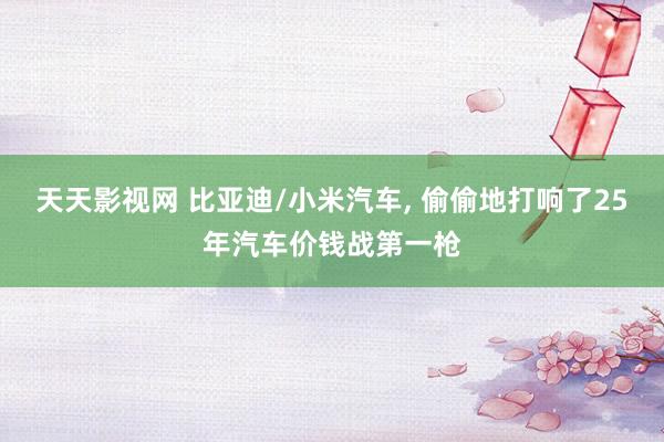 天天影视网 比亚迪/小米汽车， 偷偷地打响了25年汽车价钱战第一枪