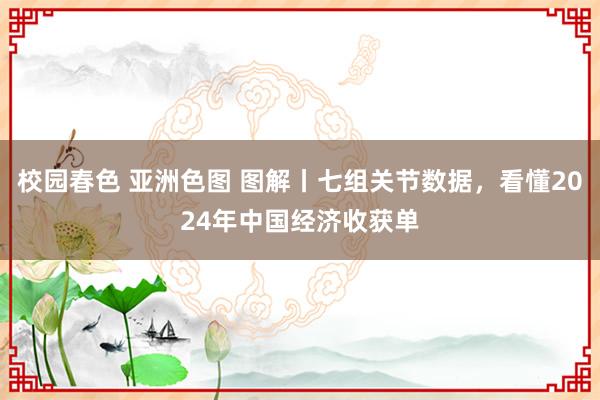 校园春色 亚洲色图 图解丨七组关节数据，看懂2024年中国经济收获单